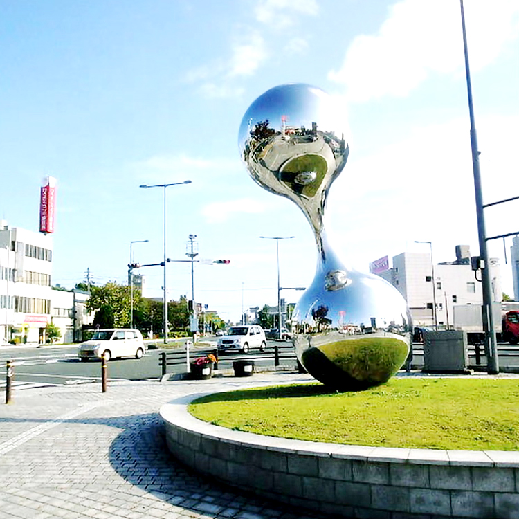  stainless steel mirror metal outdoor sphere sculpture